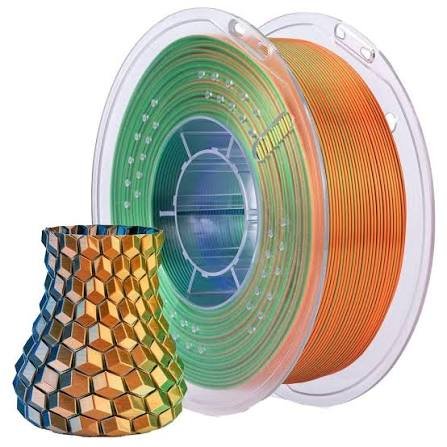 ELEGOO pla Silk Blue Green Orange
